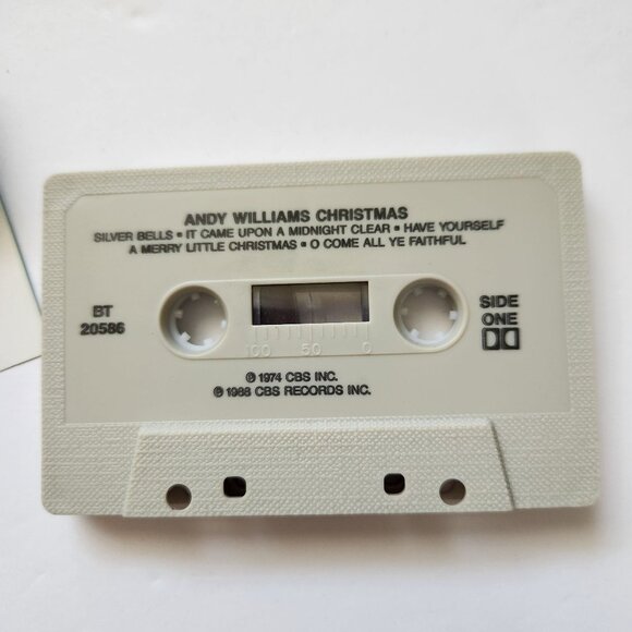 Andy Williams Christmas Cassette Tape 1988 CBS Records Joy To The World Ave Mari - Picture 5 of 5